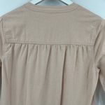 Apiece Apart Mini Dress Pink Blush Maurino Drop Waist 3/4 Sleeves Button Size XS Photo 7