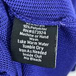 Misook Purple Blue Cowl Neck Asymmetrical Oversized Long Sleeve Sweater Tunic L Photo 4