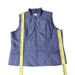 Coldwater Creek Vest Womens XL 18 Purple Zip Lined Pockets Travel Layer Used Photo 9