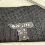 Athleta Sweet Bay collar Henley Sweater in Black Stretchy NEW W2000 Plus Size 3X Photo 6