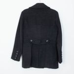 Calvin Klein Womens Wool Blend Pea Coat Jacket Size 8 Gray Classic Quiet Luxury Photo 6