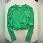 ZARA  Vibrant Green Long Sleeve Top Photo 0