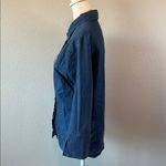 Disney Animal Kingdom Embroidered Button Down Shirt Denim Size Large Blue Size M Photo 4