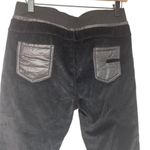 Quilted and Velvet Black Drawstring Trouser 31 EUC Black Photo 2