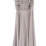 Mac Duggal 67485 Pearl Gray Chiffon Satin Off Shoulder Gown 10 Photo 1