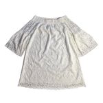 Lilly Pulitzer Tobyn Tunic White Dress Off Shoulder Lace Boho Dress Fairy Small Photo 2