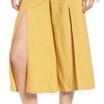 BP Slip Front Wide Leg Crop Pants Photo 0