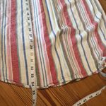 Old Navy  Shirt Dress Sz LG Linen Blend Striped Casual Lightweight Office Work Photo 8