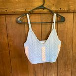 For Love & Lemons  Paige knit crop top Photo 2