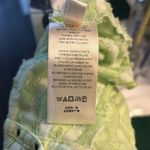 Free People Green Mock Neck Textured Button Closure Back T-Shirt S Casual Boho Photo 9