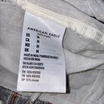 American Eagle  Grey & Beige Plaid High Rise Belted Mini Skirt Photo 5