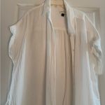 Universal Threads Universal Thread White Swim Coverup with Long Sleeves Photo 2