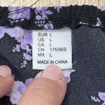 Y2K Milkmaid Babydoll Midi Dress Women's Large Black Floral Whimsigoth Fairy Photo 6