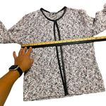 Classiques Entier  Cocoloco Tweed Cardigan Size XS sweater with leather trim! Photo 7