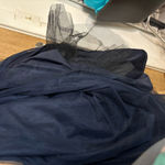 Blondie Nites Navy blue Dress with Beaded Bodice embellished size 21 Photo 8