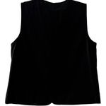 Talbots Rare‎ NWT Vintage  Velvet Holiday Vest Black Embroidered 90s Size Small Photo 2