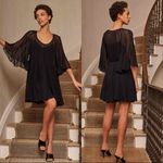 La Ligne 100% silk India mini dress in black size small Photo 1