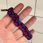 Tofiña | Blue Red Classic Braided Shoelace Adjustable Bracelet Aglet Photo 1