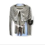 Robert Rodriguez Robbi & Nikki‎ Beaded Cardigan Sweater Tan Photo 8