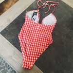 Wild Fable Women's Keyhole Cross Front Halter Ultra High Leg Cheeky One Piece Swimsuit - Photo 6