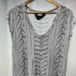 Norma Kamali Kamali Kulture Sleeveless‎ Printed Maxi Dress in White Black Size Small Photo 1