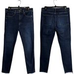 Veronica Beard Kate 10" Skinny Denim Jeans Women's 29 Dark Slate Raw Hem Stretch Photo 1
