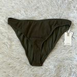 Good American  Women’s Crinkle good basic cheeky bikini bottom stormy001 size 5/6 Photo 3