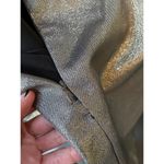 Mac Duggal Ieena  Metallic Puff Sleeve Cutout Mini Dress Copper Gold Womens Size Photo 9