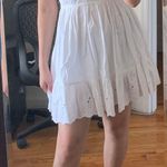 ZARA White Ruffle Dress Photo 0