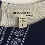 Monteau 2/$15  Boho Blue Cropped Tank Size L Photo 1