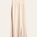 After Six  6849 Cameo Blush Pink Crepe One Shoulder Draped Cowl Neck Gown 4 New Photo 1