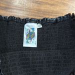 Queen Of Sparkles Black Shiny Shorts with Smocked Waist Size XL Photo 1