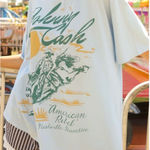 Daydreamer NWT Johnny Cash American Rebel OS Tee - Airey Blue - One Size Photo 0