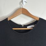 Calvin Klein Black and Houndstooth Sleeveless Knit Mini Sweater Dress L Photo 5