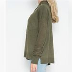 Stitches & Stripes Sweater Beckett Hoodie Olive Green Pullover Thumbholes Small Photo 2