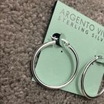Argento Vivo Sterling Silver Hoop Earrings Photo 1
