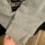 PINK - Victoria's Secret  86 Black Gold Silver Sequin Bling Glitter Sweater Large Photo 4