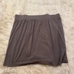 Loft Mini Skirt A-Line Gray Ruffle Photo 5