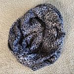 Leopard Print Gray & Black Infinity Scarf Photo 2