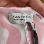 Dress Forum Los Angeles Women's Pink & Red Mini Wrap Dress Size L. NEW Photo 9