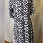 Valerie Bertinelli valeroe Bertinelli size 12, gray black, white geometric dress Photo 4