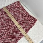 WDNY Tweed Red and White skirt with pink silk lining size 14 Photo 10