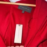 Anthropologie  Sundays in Brooklyn XS‎ Red Dress Scalloped Fit N Flare Cocktail Photo 5