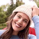 Loft NWT Cable Knit Beanie with Pom Pom and Fingerless Gloves in Soft Blush Pink Photo 3