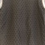 Ann Taylor  Women's Gray Long Sleeve Knit Crochet Back with Black Lining Top Size Photo 4