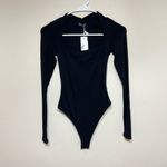 Naked Wardrobe  Black Long Sleeve Sculpt Bodysuit XS NEW Photo 1