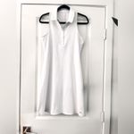 Alo Yoga  White Sleeveless Polo Tennis Dress | Athletic Mini | Size L Photo 2
