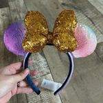 Disney Gold Sequin Bow Ears Headband Photo 0