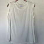 Olivia Sky NWOT  White Tank Top Blouse sz L Photo 0