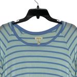 Matilda Jane Matilda Jane T-Shirt Size Small Blue Striped Stretch Blend Womens 3/4 Sleeve Photo 1